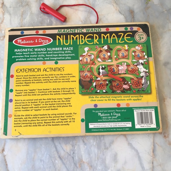 Melissa & Doug Magnetic Wand Number Maze - Picture 6 of 6